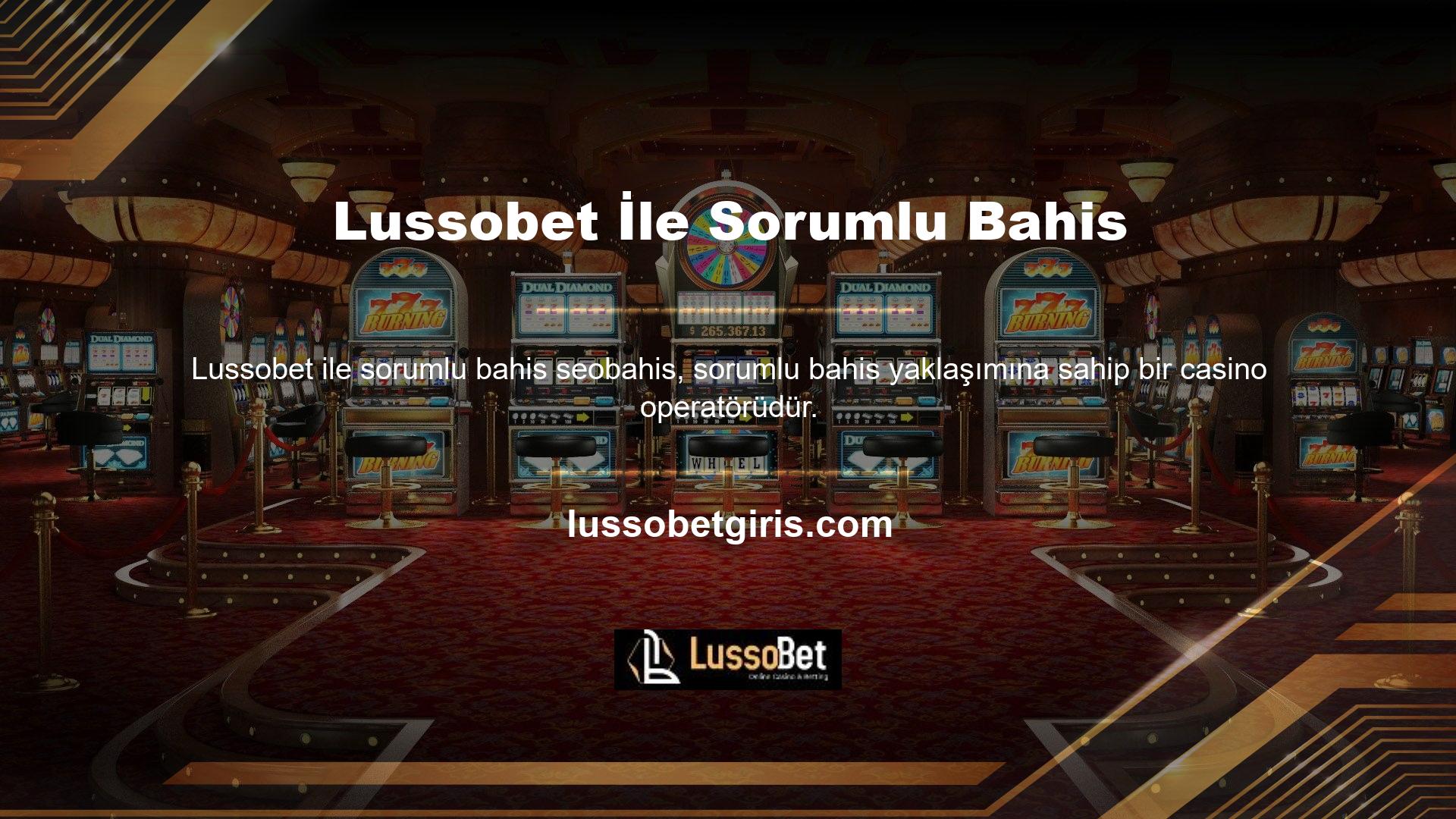 Lussobet, üyelerinden casino oyunlarını bir gelir kaynağı olarak görmemelerini istiyor