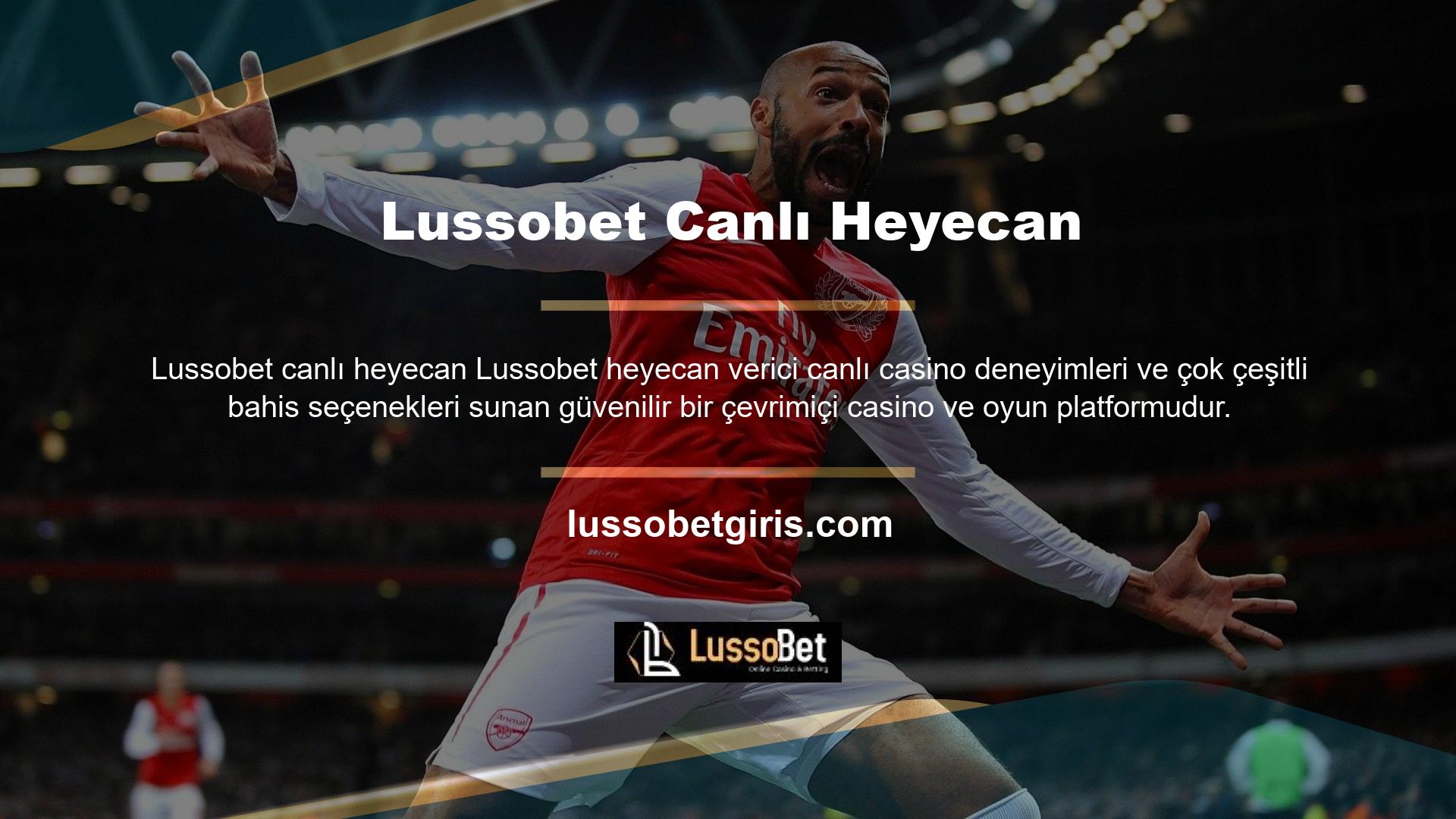 Tüm bu hizmetlerden yararlanmak ve kaliteli casino oyunlarının güvenle keyfini çıkarmak istiyorsanız, en kısa zamanda Lussobet katılın ve üye değilseniz kaydı tamamlayın